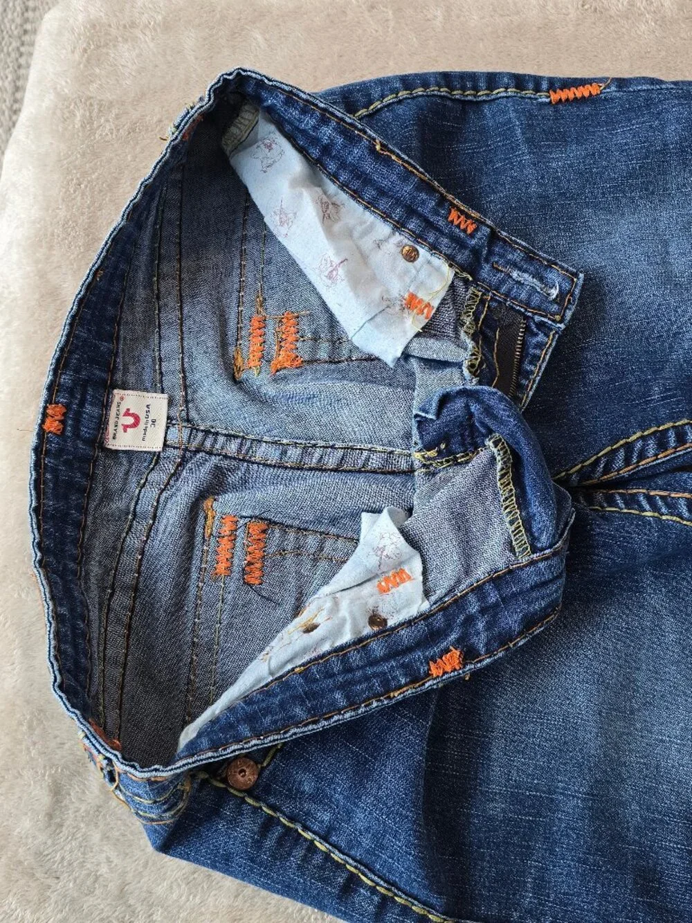 True Religion | Jeans | Vintage Y2k Joey Super T Low flare, stitching - Picture 2 of 9